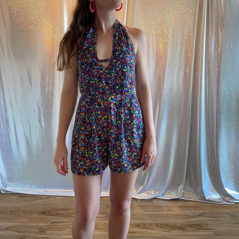 Size 2 or S BCBGeneration Colorful Retro Romper